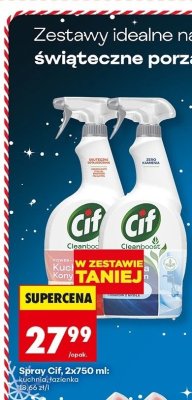 Spray Cif 2x750 ml kuchnia, łazienka promocja w Biedronka