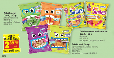 Żelki fruity smile Candi (biedronka) promocja
