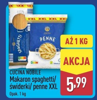 Makaron penne XXL promocja w Aldi