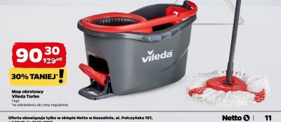 Mop obrotowy Vileda Turbo promocja w Netto