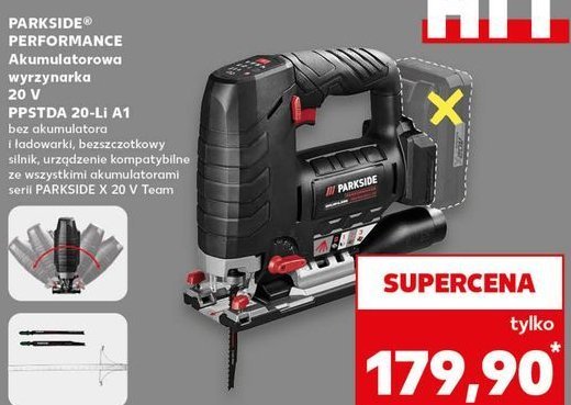 Wyrzynarka akumulatorowa 20 v Parkside promocja w Kaufland