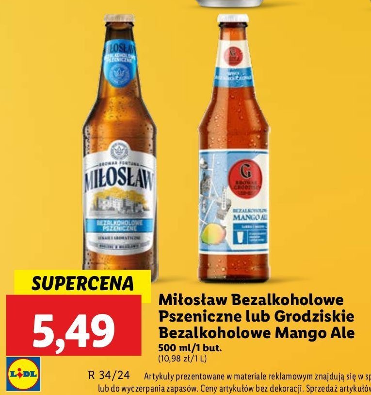 Piwo Browar grodzisk mango ale 0 % promocja