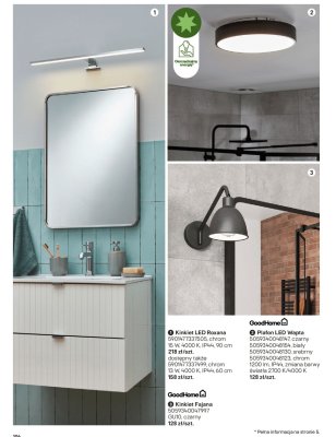 Kinkiet LED Roxana chrom 90 cm promocja w Castorama