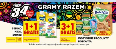 Napój dla dzieci Bebiko Kids 200ml promocja w Biedronka