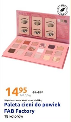 Paleta cieni do powiek FAB Factory promocja w Action