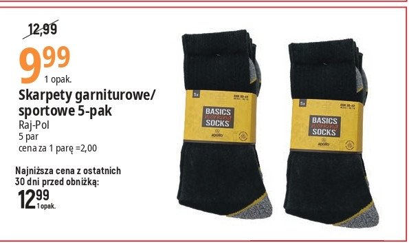 Skarpety m臋skie sportowe Raj-pol promocja