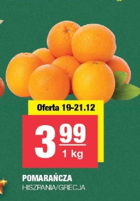 Pomarańcza Hiszpania/Grecja promocja w SPAR