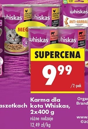 Karma dla kota wołowina w sosie Whiskas promocja