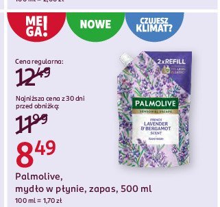 Myd艂o w p艂ynie lavender&bergamot Palmolive naturals promocja