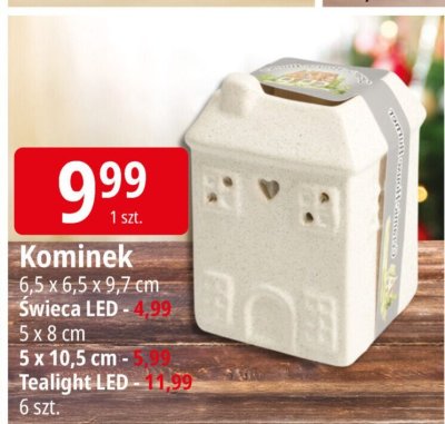 Kominek LED promocja w Leclerc
