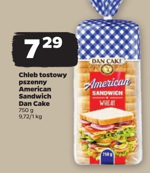Chleb tostowy pszenny Dan cake promocja