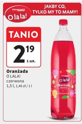 Oranżada O LALA! czerwona promocja w Intermarche