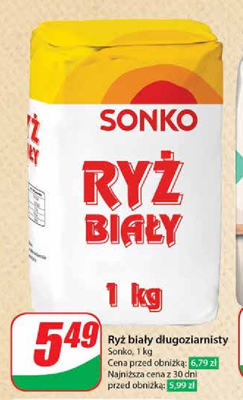 Ryż biały długi Sonko promocja