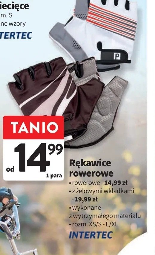 Rękawice rowerowe Intertec promocja