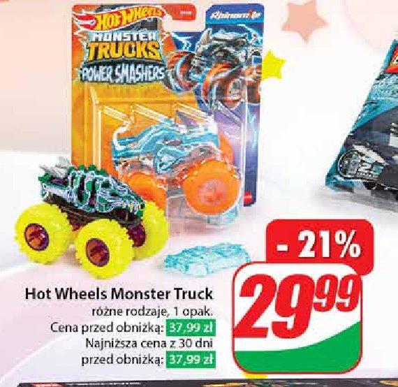 Samochód monster truck Hot wheels promocja