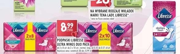 Wkładki higieniczne normal Libresse promocja