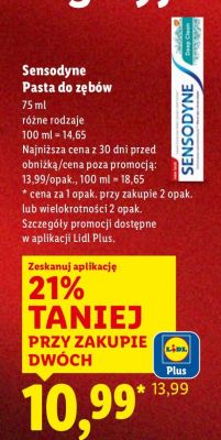 Pasta do zębów różne rodzaje promocja w Lidl