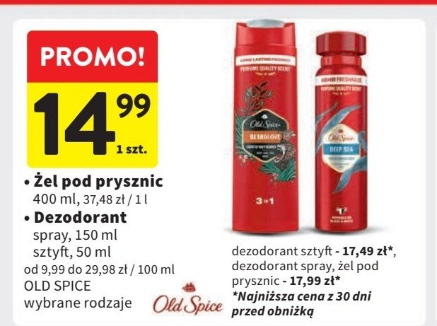 Dezodorant Old spice deep sea promocja