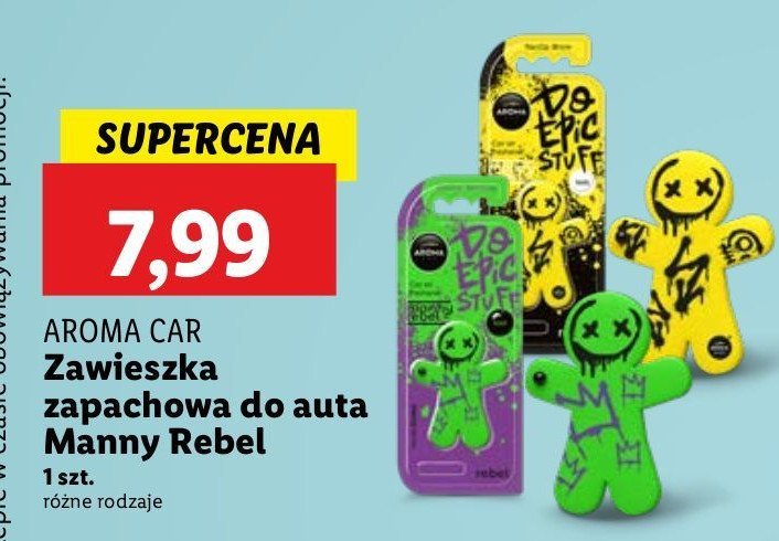 Zawieszka samochodowa do epic stuff Aroma car promocja w Lidl