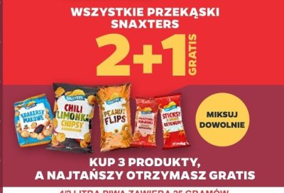 Przekąski Snaxters promocja w Netto