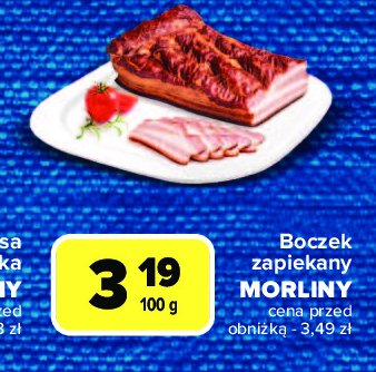 Boczek zapiekany Morliny promocja w Carrefour