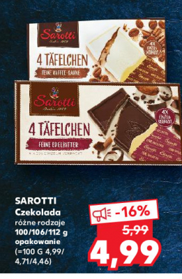 Czekolada z drobinkami kawy Sarotti promocja