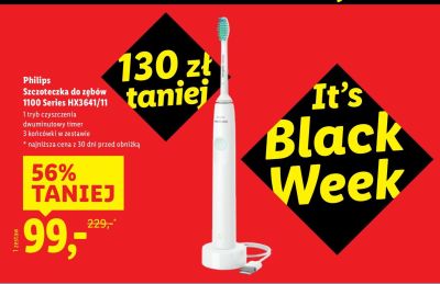 Szczoteczka do zębów Philips 1100 Series HX3641/11 promocja w Lidl