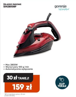 Żelazko parowe SIH2800BF promocja w Max Elektro