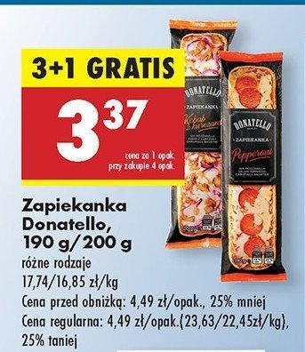Zapiekanka kebab z kurczaka Donatello promocja