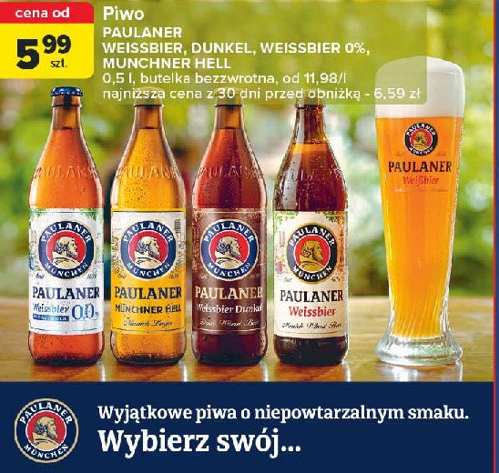 Piwo Paulaner munchner hell promocja