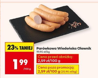 Parówkowa Wiedeńska Olewnik promocja w Biedronka