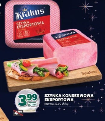 Szynka konserwowa eksportowa Krakus promocja w Stokrotka