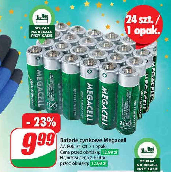 Baterie alkaiczne lr6 Megacell promocja