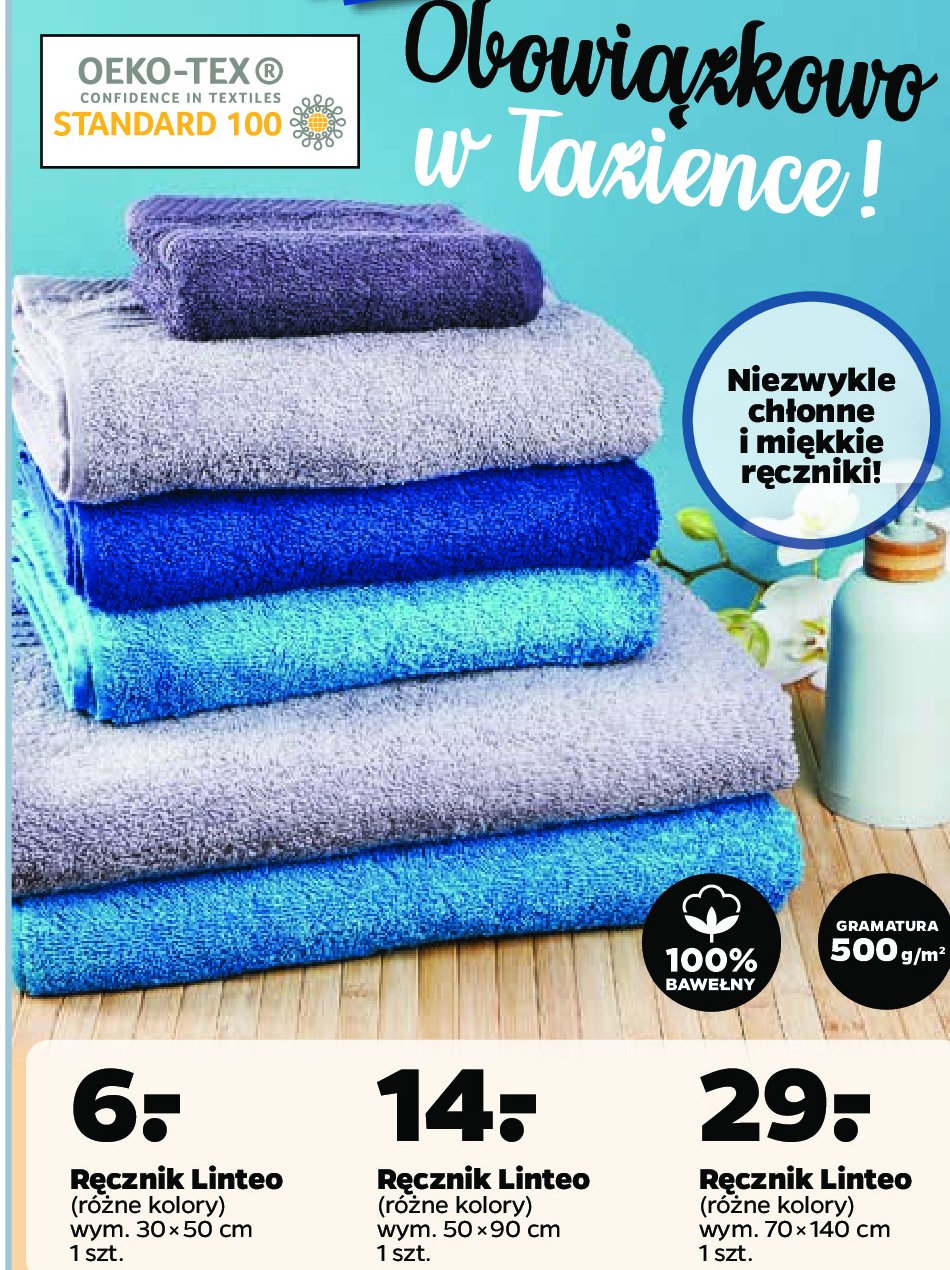 Ręcznik linteo 30 x 50 cm promocja