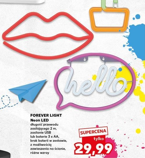 Neon czerwony usta FOREVER LIGHT promocja