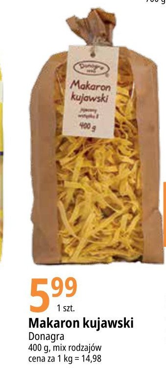 Makaron kujawski wst膮偶ka DONAGRA promocja