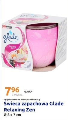Świeca zapachowa Glade Relaxing Zen promocja w Action
