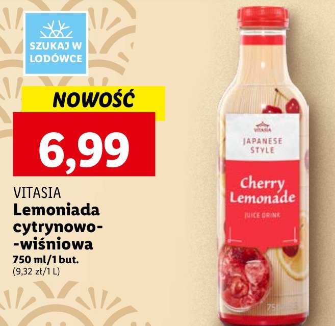 Lemoniada cytrynowo-wiśniowa Vitasia promocja