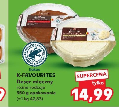 Deser mleczny 艣mietankowy K-classic favourites promocja