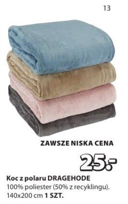 Koc z polaru DRÄGEHODE 140x200 cm promocja w Jysk