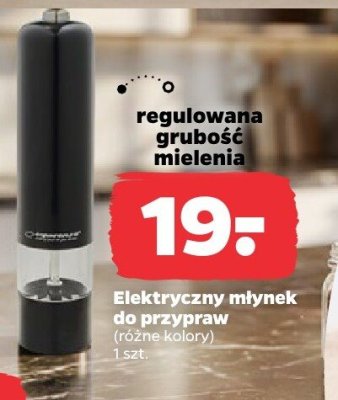 Młynek elektryczny do przypraw promocja w Netto