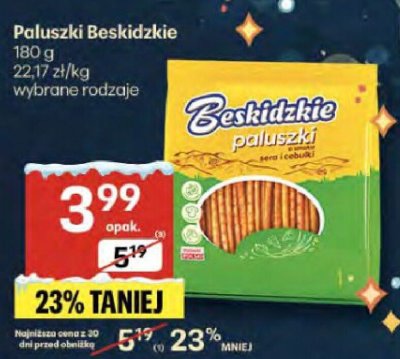 Paluszki Beskidzkie promocja w Delikatesy Centrum