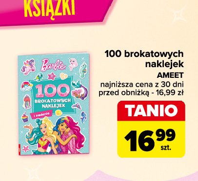 Barbier 100 brokatowych naklejek promocja