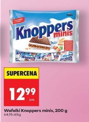 Wafelki Knoppers minis, 200 g promocja w Biedronka