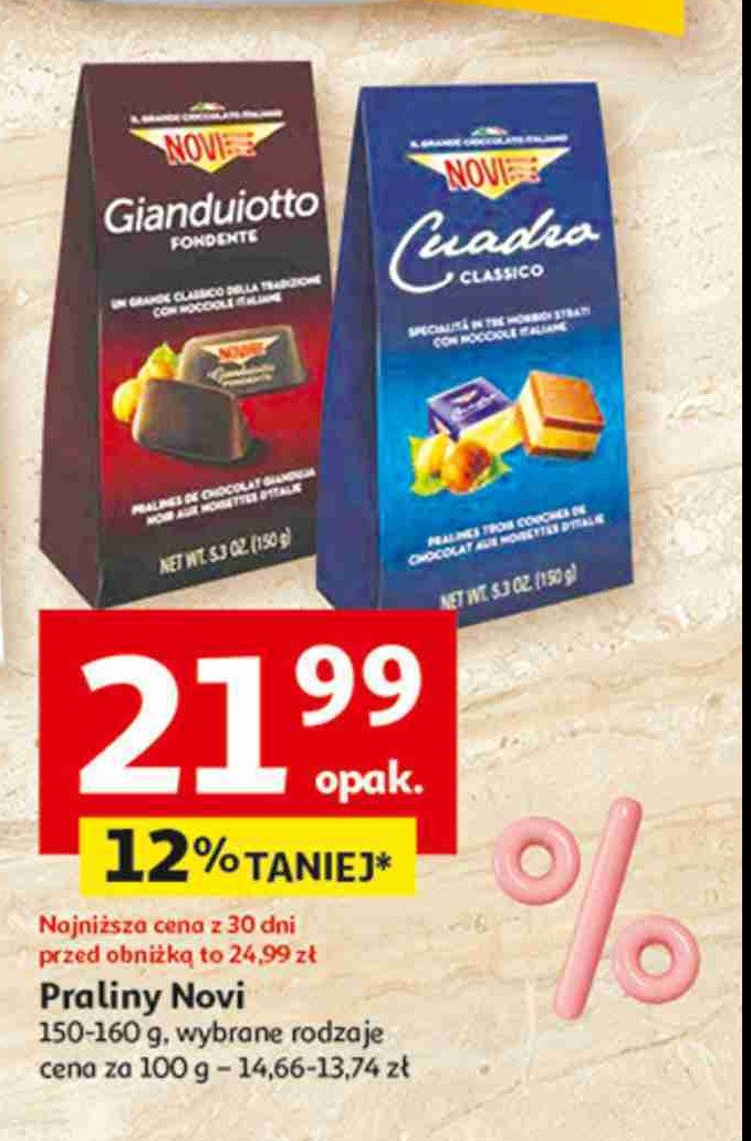 Pralinki gianduiotto NOVI promocja