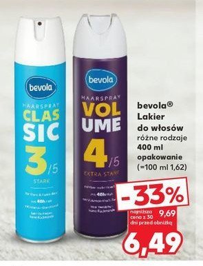 Lakier do włosów ultra power Bevola promocja w Kaufland