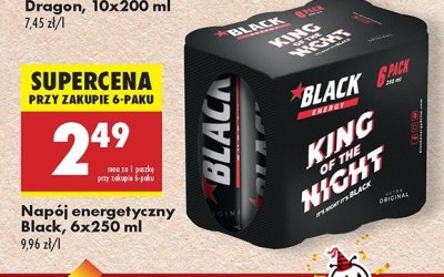 Napój energetyczny classic Black energy promocja