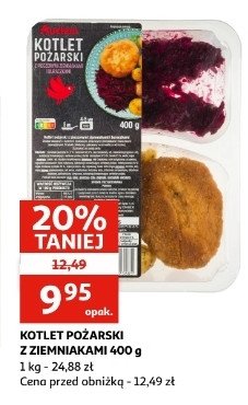 Kotlet pożarski Auchan różnorodne (logo czerwone) promocja