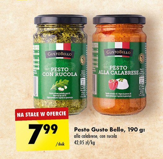 Pesto con rucola Gustobello promocja