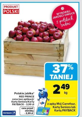 Jabłka Polskie RED PRINCE promocja w Carrefour Market